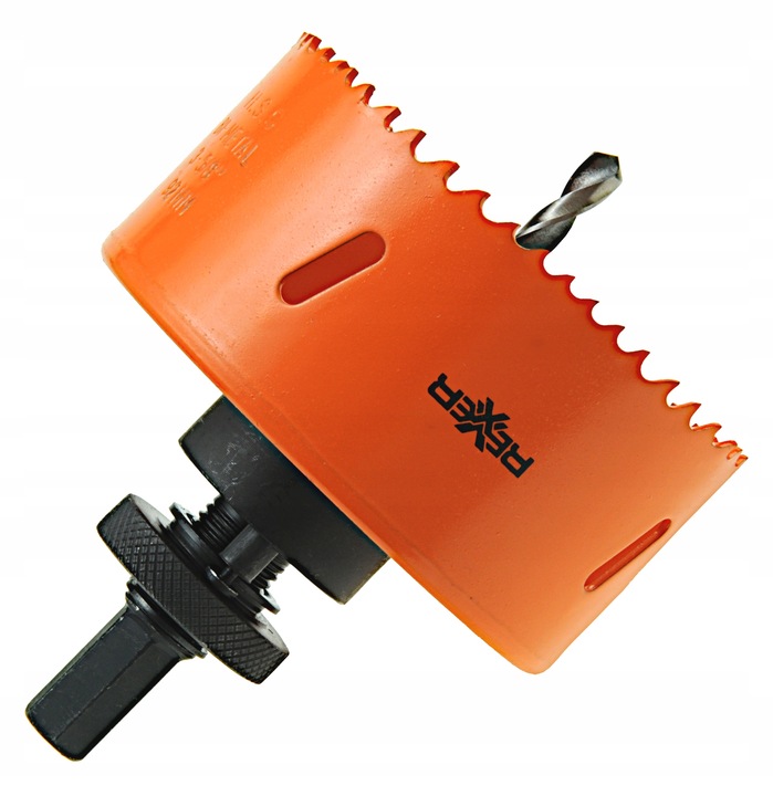 OTWORNICA DO DREWNA 100 MM + UCHWYT DO OTWORNIC BI-METALOWYCH 32-200