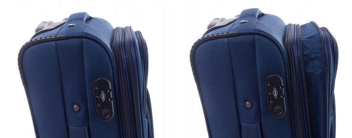 RGL ŚREDNIA WALIZKA PODRÓŻNA XL 4 KÓŁKACH materiałowa miękka