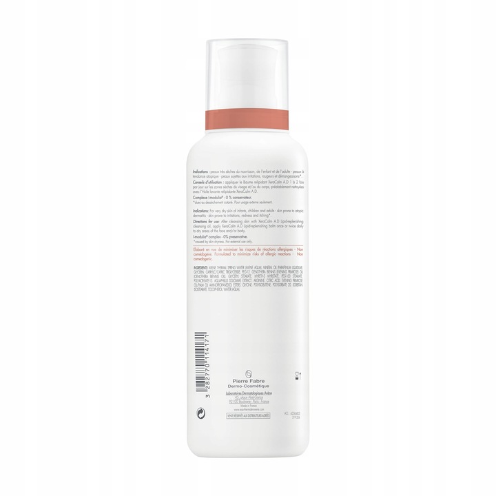 Avene XeraCalm A.D balsam uzupełniający lipidy 400ml