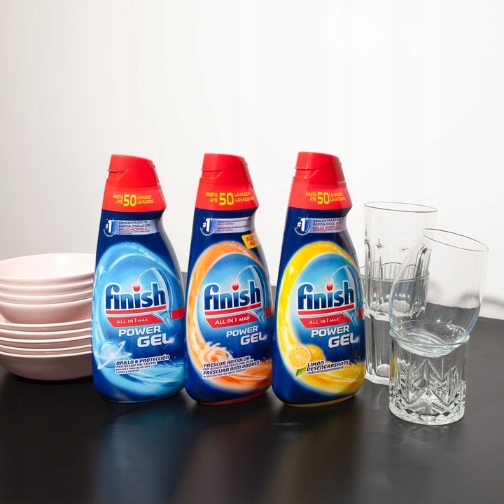 3x Finish ŻEL all in one (wszystko w jednym) do zmywarki 3x 1L Mix