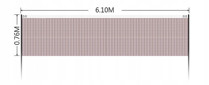 Siatka do gry w badmintona 6m długa mocna profesjonalnych amatorskich meczy