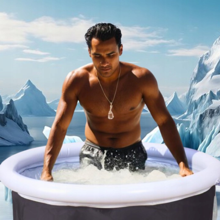 Basen do morsowania XL beczka dmuchana przenośna ZESTAW wieko