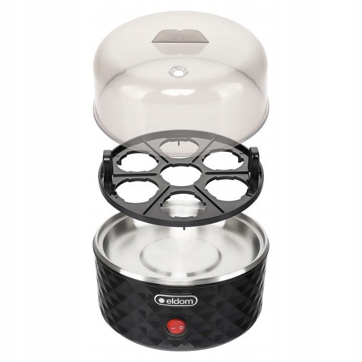 Jajowar do gotowania jajek miarka ELDOM EM101C automat do 7 Jaj