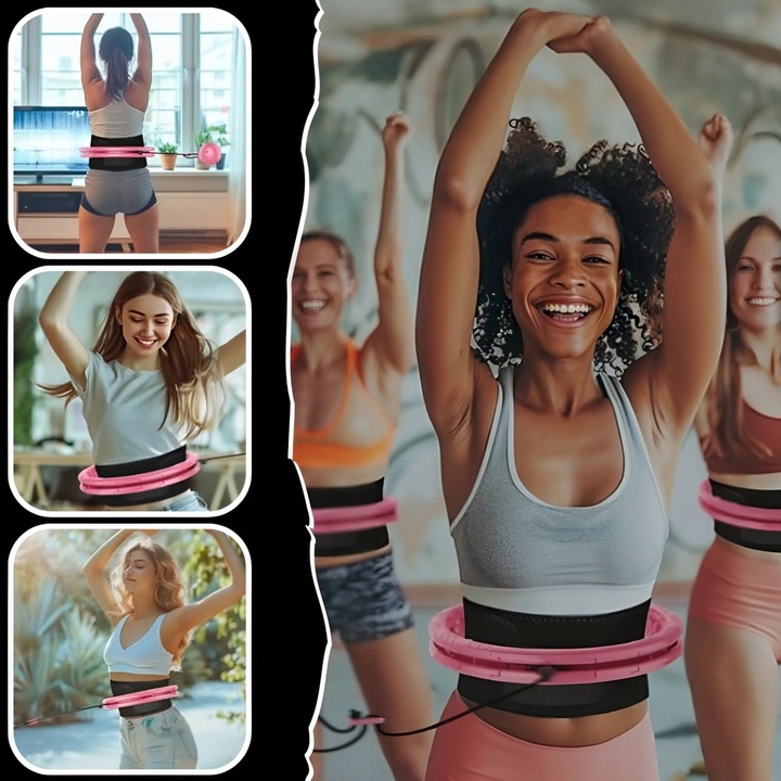 HULA HOP Z OBCIĄŻENIEM Odchudzające Obciążnikiem Smart z Wypustkami HULAHOP