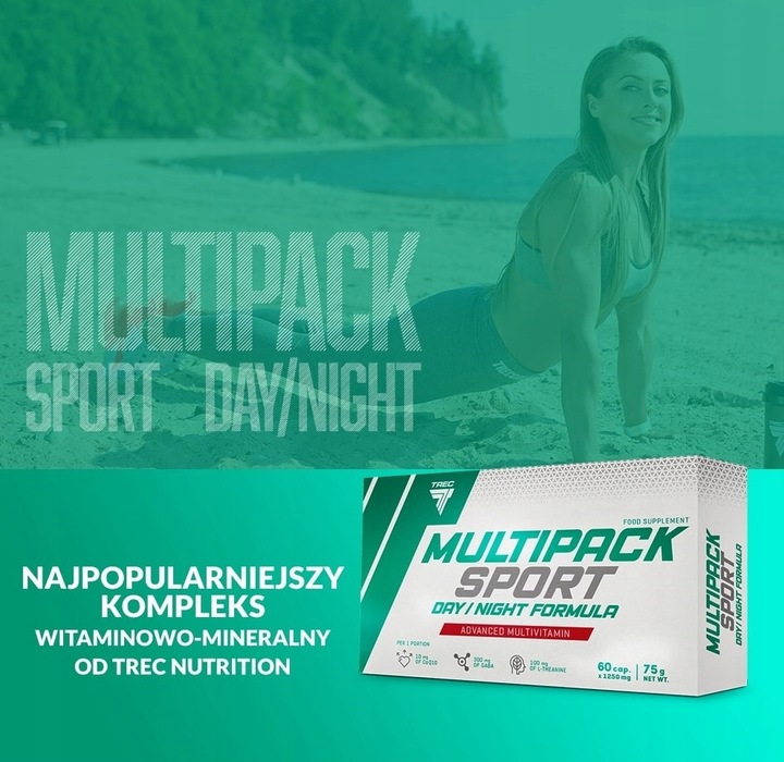 WITAMINY Trec Multipack Sport Day And Night 60caps FORMUŁA NA DZIEŃ I NOC