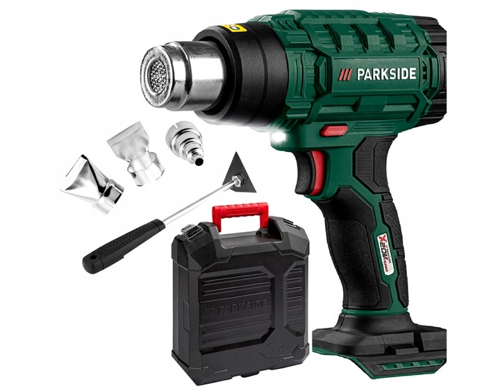 PARKSIDE Opalarka akumulatorowa + walizka akcesoria MOCNA PHLGA 20-Li