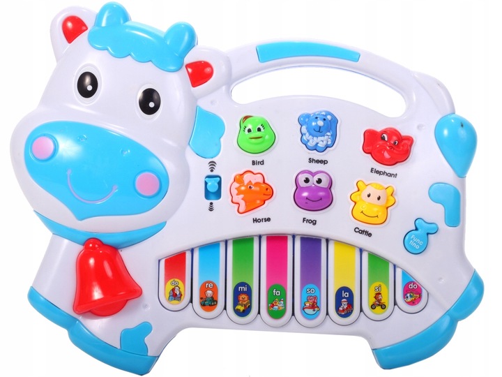 ORGANKI PIANINKO ZWIERZĄTKA KRÓWKA DLA DZIECI EDUKACYJNE INTERAKTYWNE