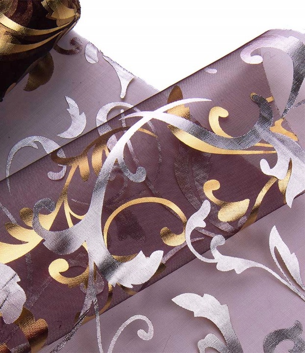 ORGANZA ORGANTYNA 36cm x 9m bieżnik - BIAŁA