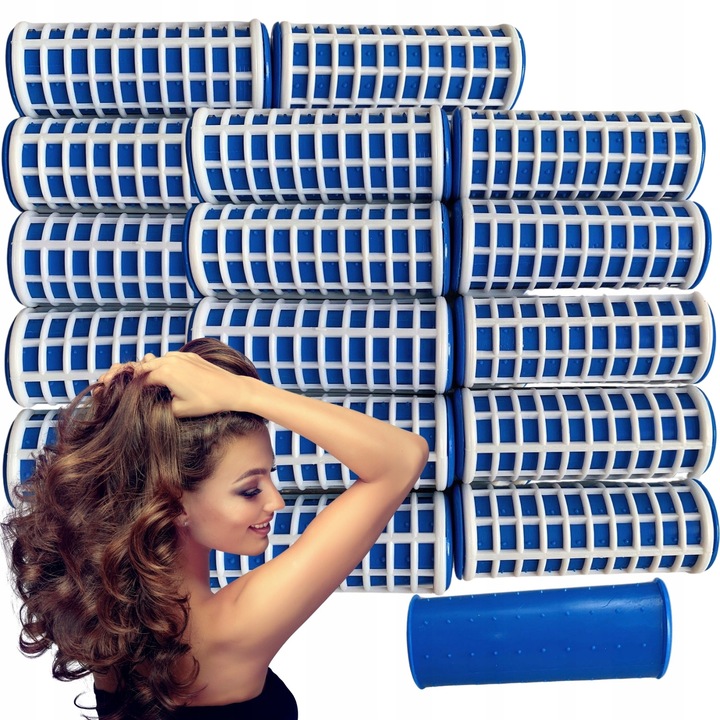 TERMOLOKI WAŁKI NA GORĄCO TERMICZNE DO WŁOSÓW DO LOKÓW GRUBE 24 mm 20 SZTUK