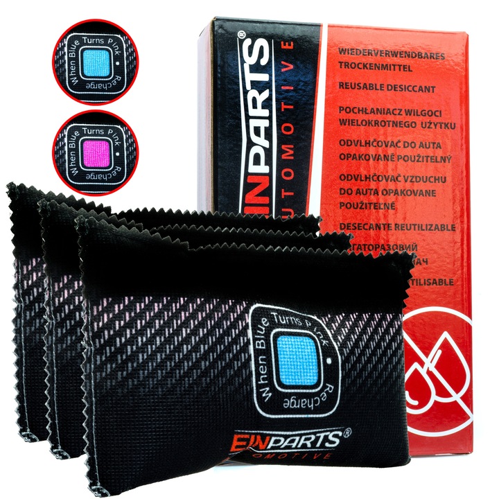 3 x SAMOCHODOWY POCHŁANIACZ WILGOCI OSUSZACZ DO AUTA WIELORAZOWY SKUTECZNY