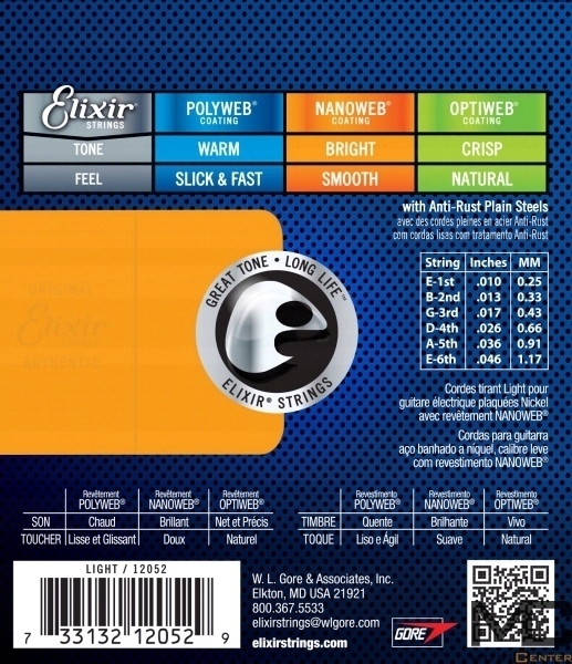 Struny Elixir NanoWeb 10-46 Light (12052)