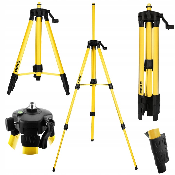 STATYW DO LASERA POZIOMICY LASEROWEJ TRÓJNÓG W POKROWCU GWINT 5/8 CALA