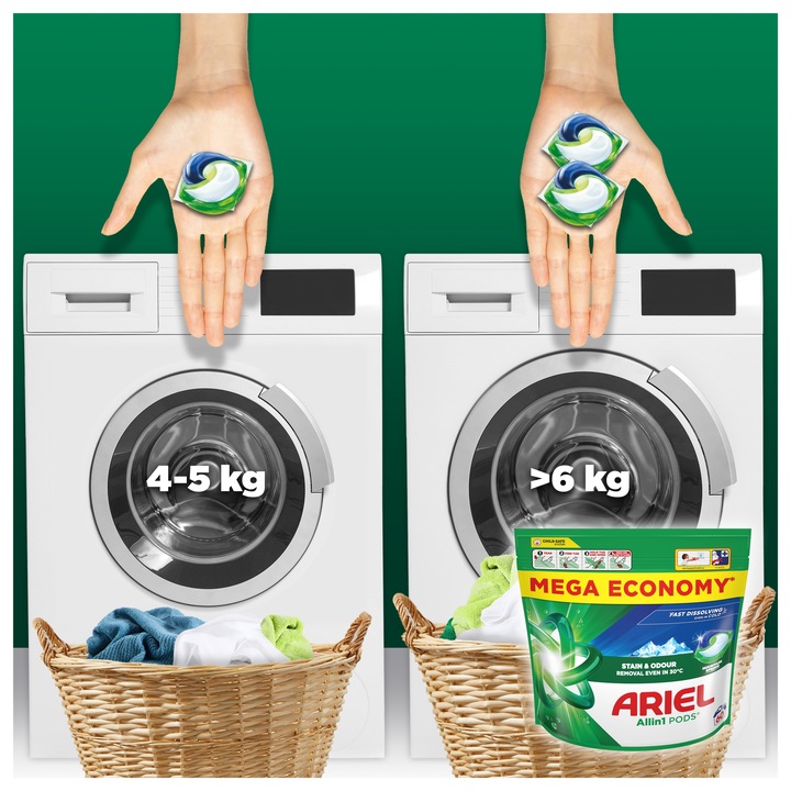 Ariel All-in-1 PODS Kapsułki do prania, 60 prań, Mountain Spring