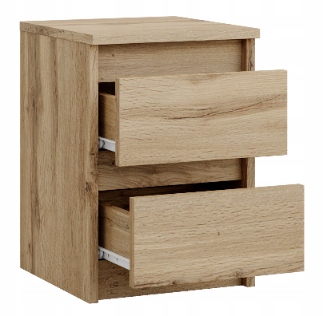 SZAFKA NOCNA WOTAN STOLIK NOCNY DWIE SZUFLADY 30cm SYPIALNIA SALON