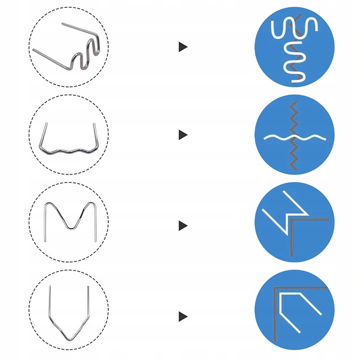 ZSZYWKI DO PLASTIKU ZGRZEWARKI ZESTAW 3000SZT RS28 RS26 RS16 RS18 RS46