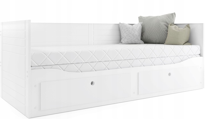 Łóżko Hermes rozkładane + Materace 80x200+szuflady