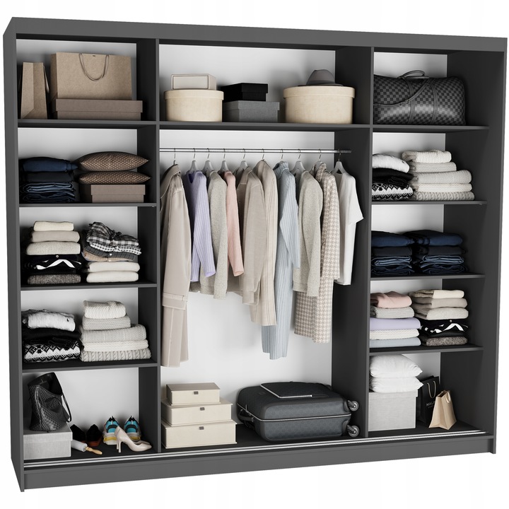 Szafa przesuwna Norvio I 250 cm z lustrem