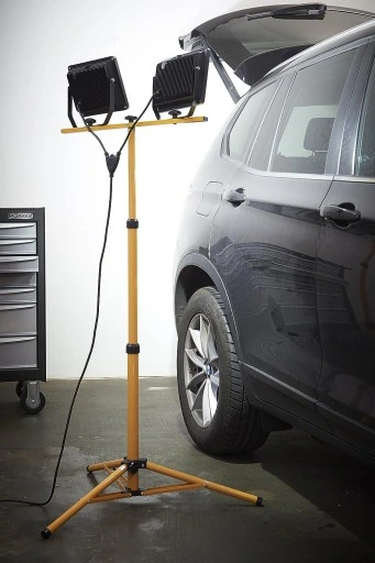 Naświetlacz halogen LED 2x 100W + statyw budowlany