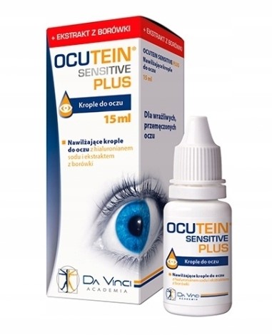 Ocutein sensitive plus krople do oczu z borówką 15 ml