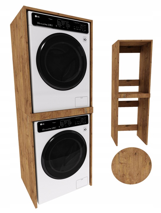 Szafka na pralkę suszarkę łazienki regał słupek pralka suszarka