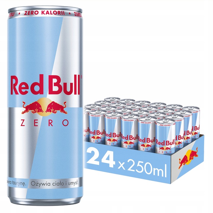 RED BULL Napój Energetyczny Zero bez cukru 24x250ml ZESTAW