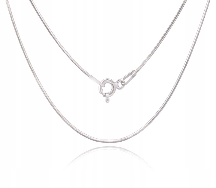 ŁAŃCUSZEK SREBRNY 925 LINKA ŻMIJKA WŁOSKA 38CM 0,7