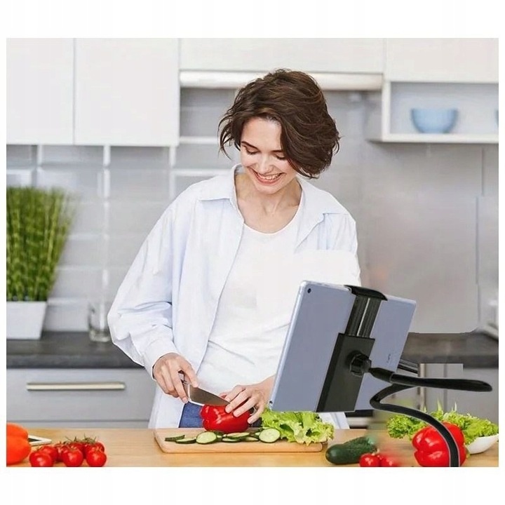 UCHWYT NA TABLET NA TELEFON STOJAK STATYW ELASTYCZNY MOCNY