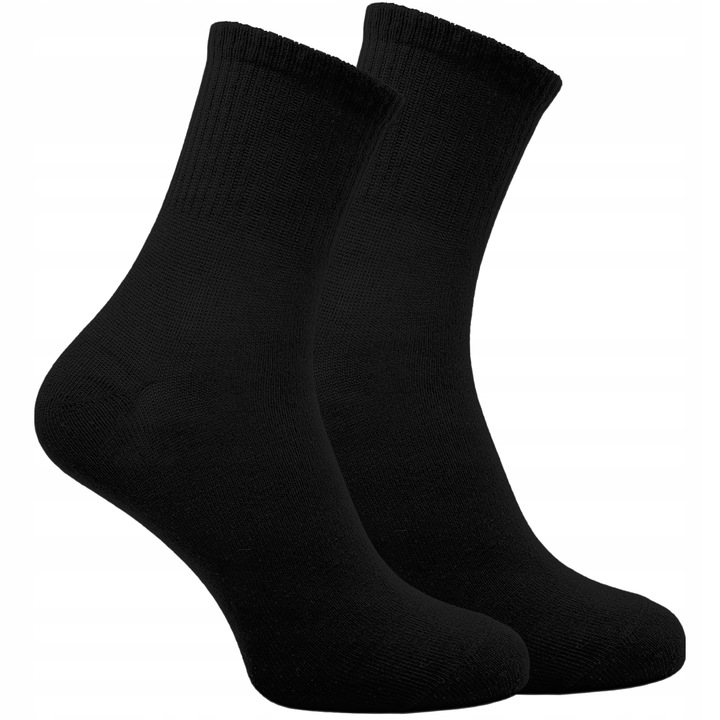 10x SKARPETY CZARNE DAMSKIE BAWEŁNIANE DŁUGIE 39-42