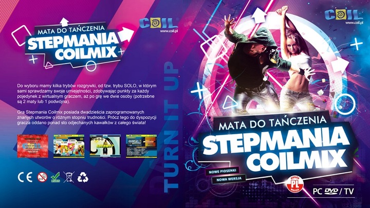 MATA MUZYCZNA PODWÓJNA TAŃCZENIA HDMI BEZPRZEWODOWA DLA DZIECI 32BIT 6W1 TV