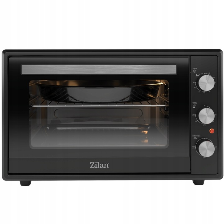 PIEKARNIK ELEKTRYCZNY MINI GRILL TIMER CZARNY XXL 2000W 65L