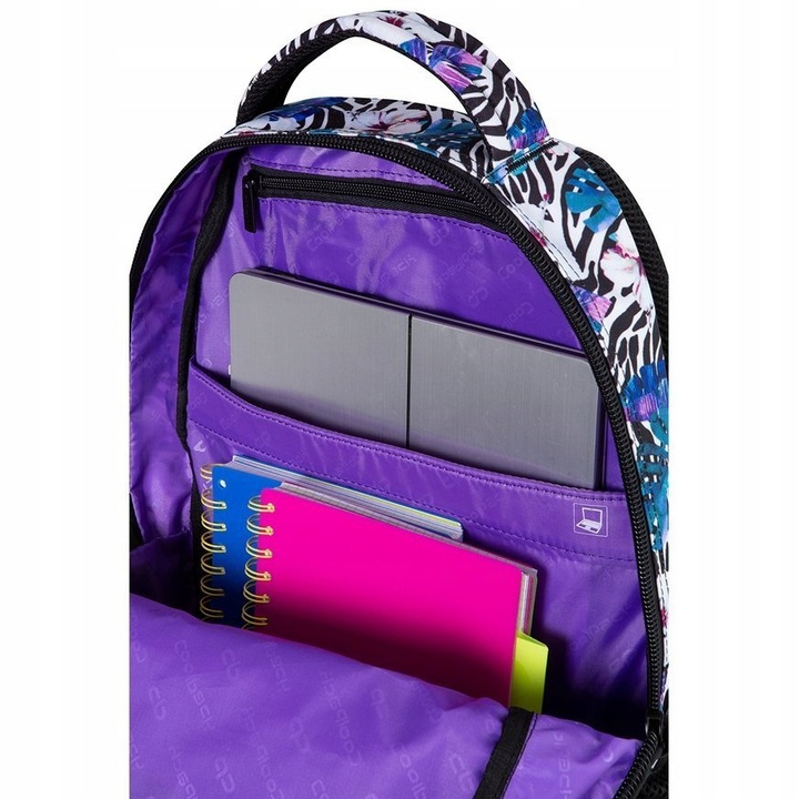 PLECAK CoolPack SZKOLNY MŁODZIEŻOWY Drafter FLOWER ZEBRA+GRATIS