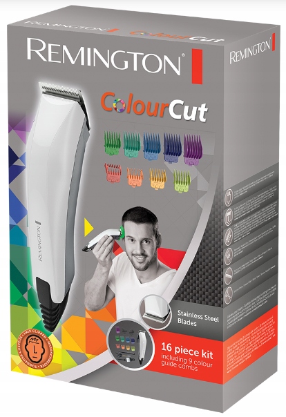 MASZYNKA DO STRZYŻENIA WŁOSÓW REMINGTON GOLARKA 9 NASADEK ZESTAW