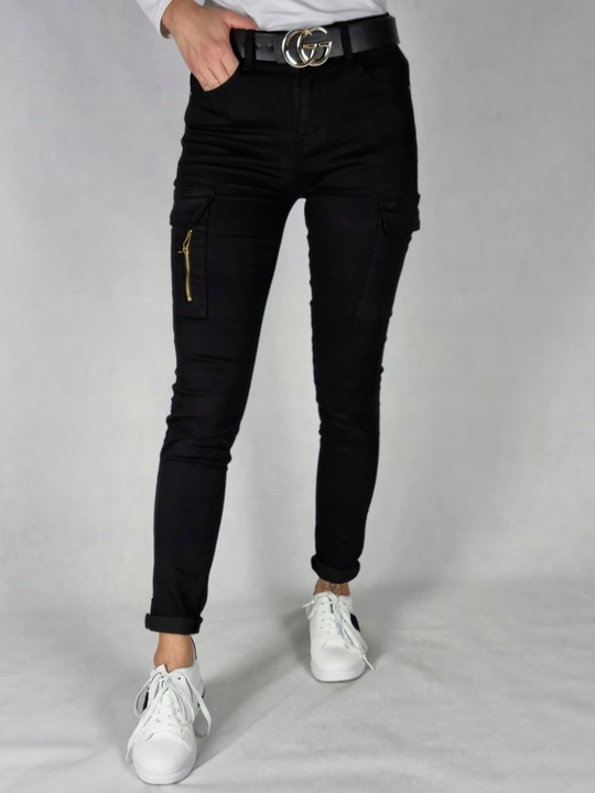 SPODNIE BOJÓWKI CZARNE ROZMIAR 40/L