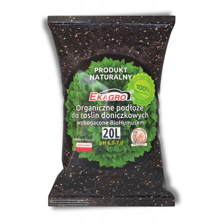 Organiczne Podłoże PREMIUM do Roślin Doniczkowych Zielonych Eko Bio