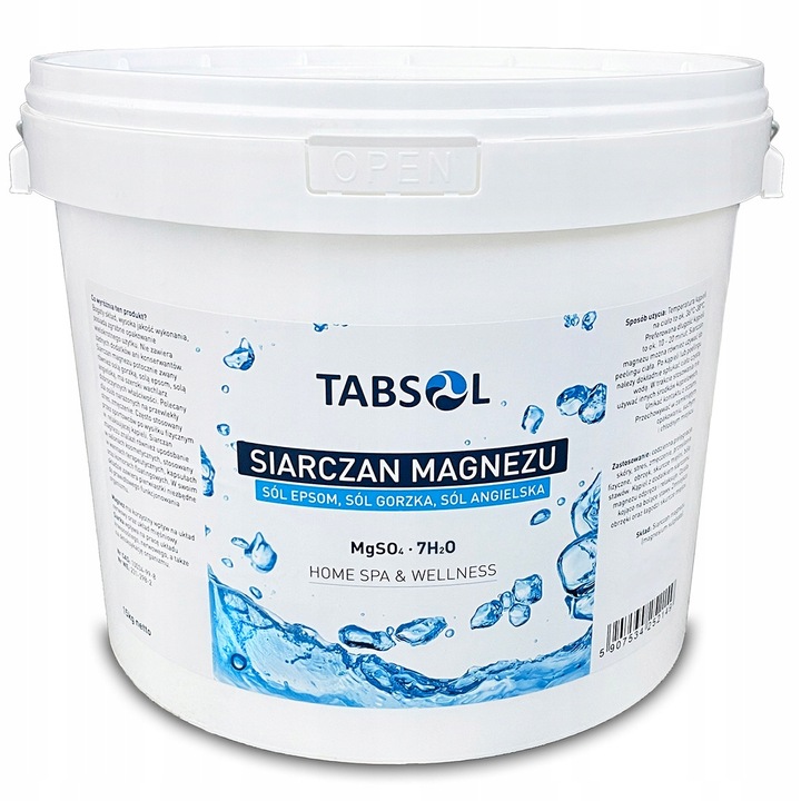 SIARCZAN MAGNEZU SÓL EPSOM ANGIELSKA GORZKA 15KG NIEMCY