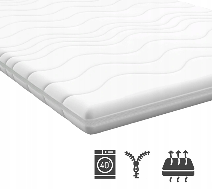 Materac nawierzchniowy 120x200 pianka PUR nakładka