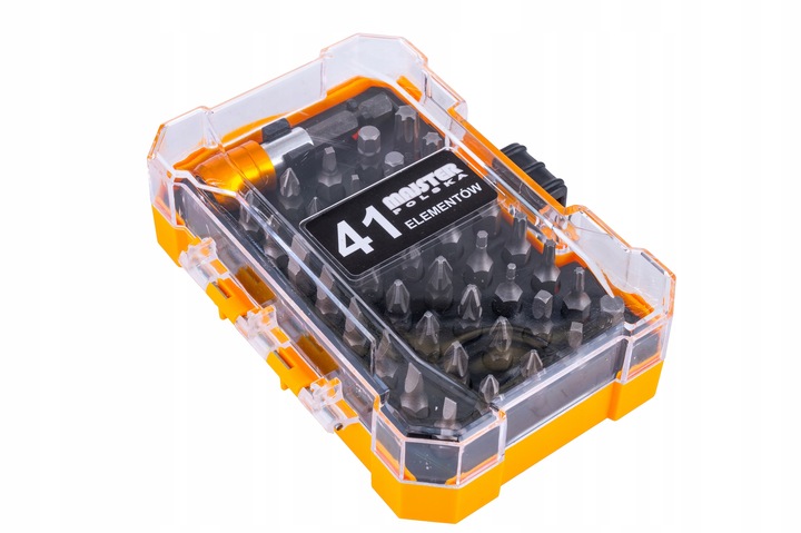 ZESTAW BITÓW KOŃCÓWEK WKRĘTARKI 41 EL. WALIZKA MP0304