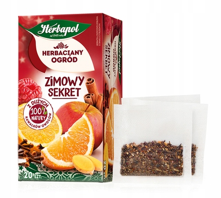 Herbapol zestaw syrop imbir & malina + herbata