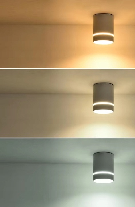 Oprawa Natynkowa Halogenowa Tuba GU10 LED sufitowa spot biała