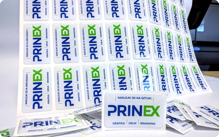 Wypukłe naklejki 3D PREMIUM - 100szt / do 10cm2