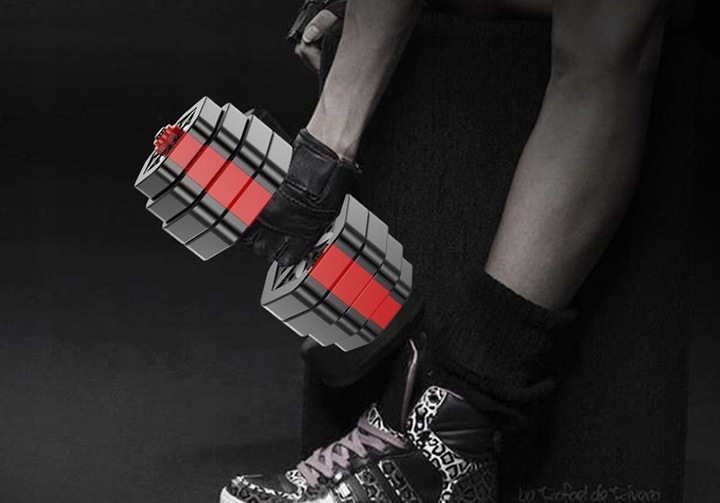 Hantle regulowane bitumiczne 40kg ZESTAW HANTLI 2x20kg obciążenie