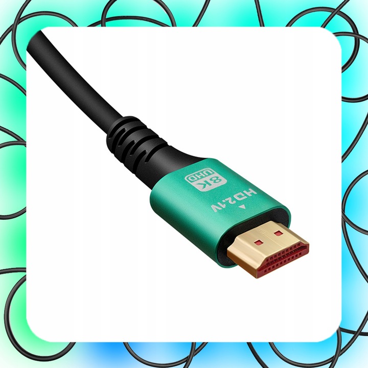 KABEL HDMI 2.1 V PREMIUM ULTRA HIGH SPEED UHD 8K 4K120Hz 10m 8K Monitor