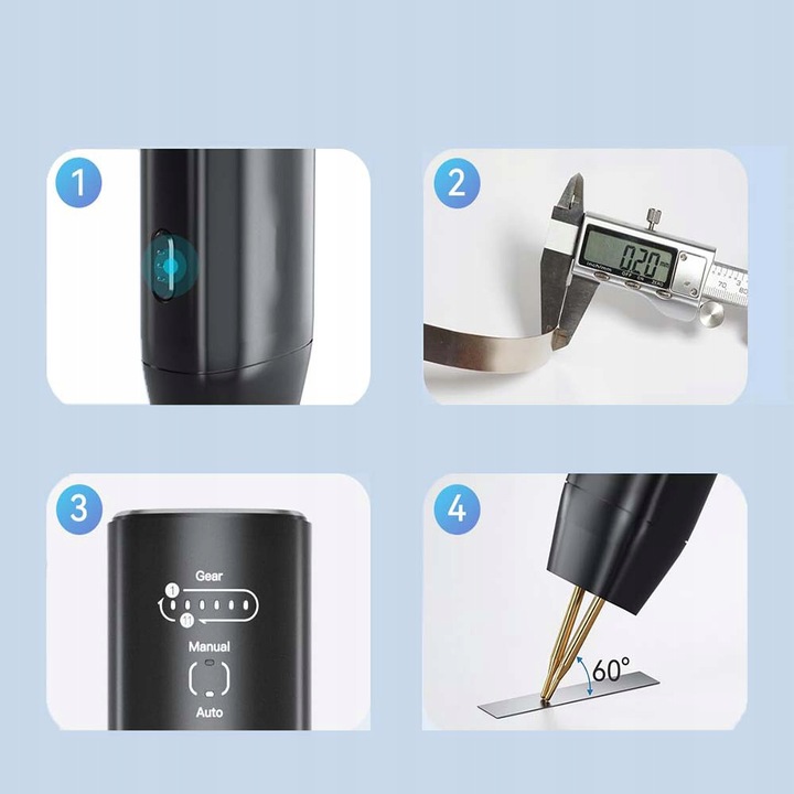 RĘCZNY ZGRZEWARKA PUNKTOWA PRZENOŚNA SPAWARKA DOMOWY DO OGNIW