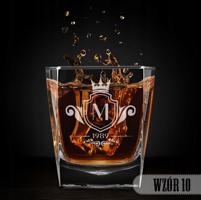 SZKLANKA DO WHISKY 300 ml z grawerem PREZENT URODZINY Dla Chłopaka