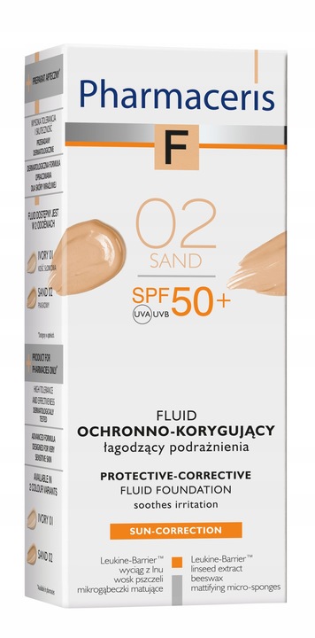 PHARMACERIS F FLUID OCHRONNO-KORYGUJĄCY 02 - SAND SPF50+ 30 ml