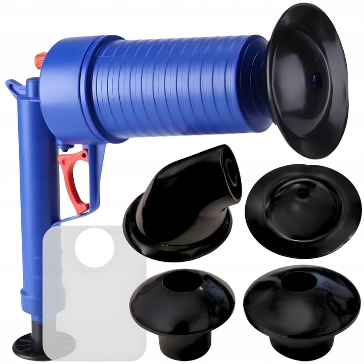 Przepychacz wc udrażniacz rur zlewu pistolet do przepychania toalet kret