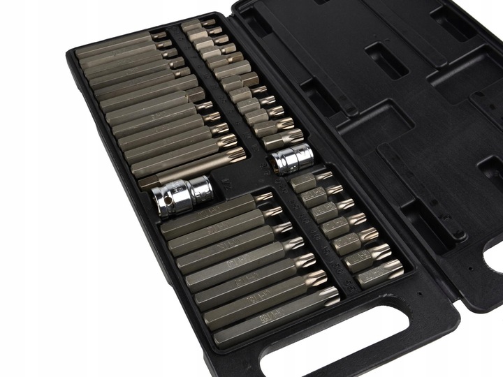ZESTAW BITÓW KLUCZE IMBUS TORX SPLINE 40 el BITY