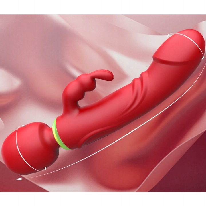 WIBRATOR KRÓLICZEK 3W1 PUNKTU G MASAŻER DWUSTRONNY 2500 DRGAŃ NA MINUTĘ