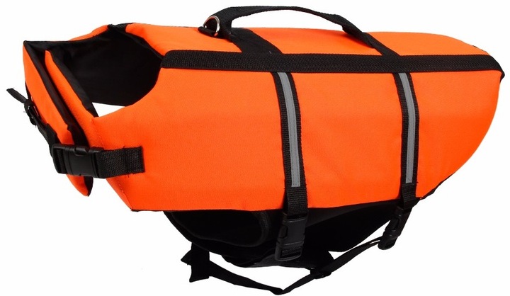 KAMIZELKA RATUNKOWA DLA PSA do WODY KAPOK do PŁYWANIA ODBLASKOWA