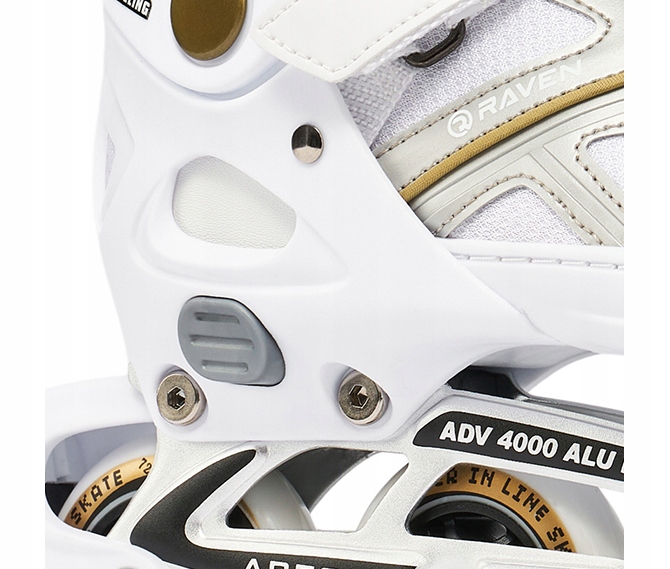 Rolki Regulowane RAVEN Pulse White/Gold 37-40